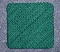 Mielkes Fiber Arts Diagonally Crocheted Potholder